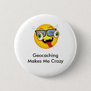 Geocaching stellt mich verrücktes Geoswag Button