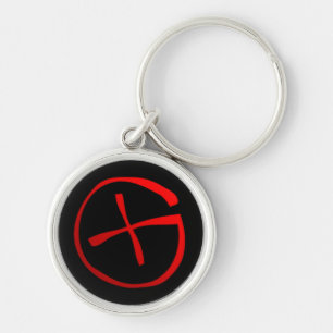 Geocaching-Symbol Schlüsselanhänger