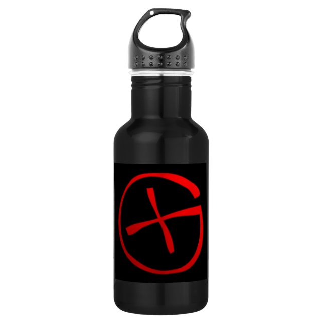 Geocaching-Symbol Trinkflasche (Vorderseite)