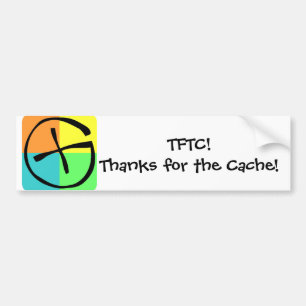 Geocaching TFTC - Autoaufkleber
