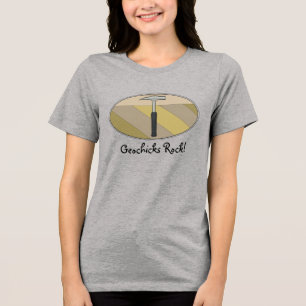 Geochicks Rock! Tri-Blend Shirt
