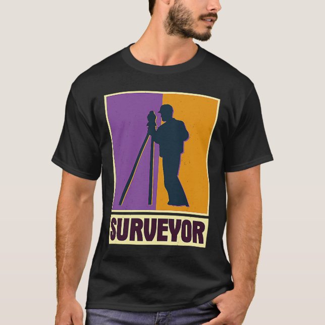 Geodäsie-Vermessungsingenieur Theodolite pro T-Shirt (Vorderseite)