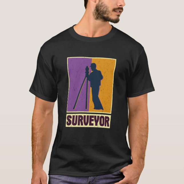 Geodäsie-Vermessungsingenieur Theodolite pro T-Shirt (Vorderseite)