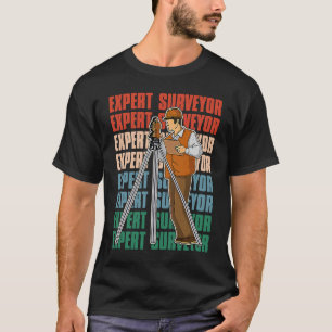 Geodäsie-Vermessungsingenieur Theodolite pro T-Shirt