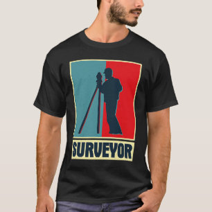 Geodäsie-Vermessungsingenieur Theodolite pro T-Shirt