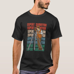 Geodäsie-Vermessungsingenieur Theodolite pro T-Shirt