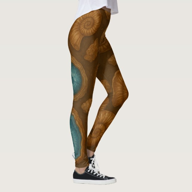 Geodät und Fossilien Leggings (Rechts)