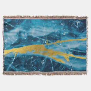 Geode Agate Gemstone Blue und Gold Decke