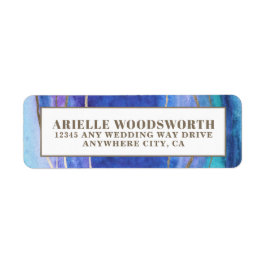 Geode Agate Gemstone Wedding Address Labels