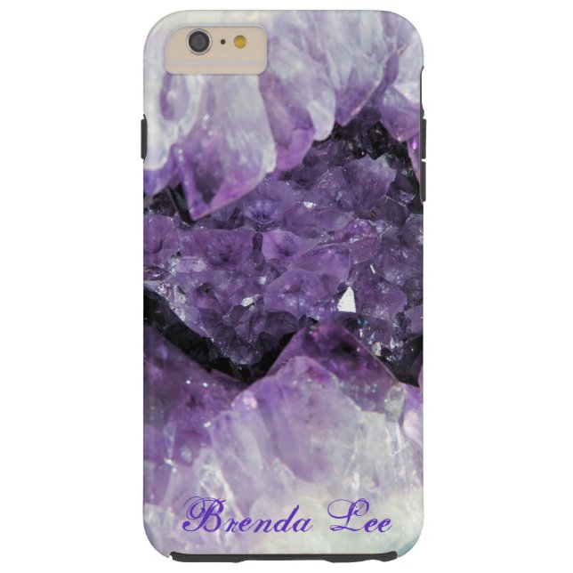 Géode Améthyste 3D iPhone 6 Pluss coque Personnali (Dos)