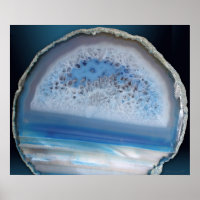 Geode Blue 2 Art Print -24x20 -andere Größen auch