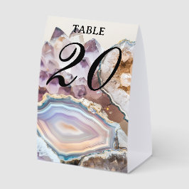 Geode Crystal | Crystal Photo Table Number Tischaufsteller