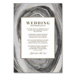 Geode Gemstone Agate Einsteckkarten Tischnummer