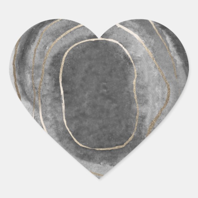 Geode Gemstone Agate Gastgeschenk Hochzeit Sticker (Vorderseite)