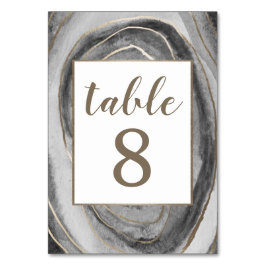 Geode Gemstone Agate Wedding Tischnummer Cards