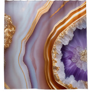 Geode Heart Duschvorhang