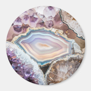 Geode Kristall   Kristall Foto Magnet