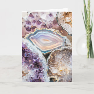 Geode-Kristall | Kristall-Fotokarte Karte