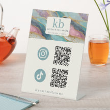 Geode-Muster-QR-Code-Schmuck soziale Medien
