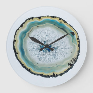Geode Slice Große Wanduhr