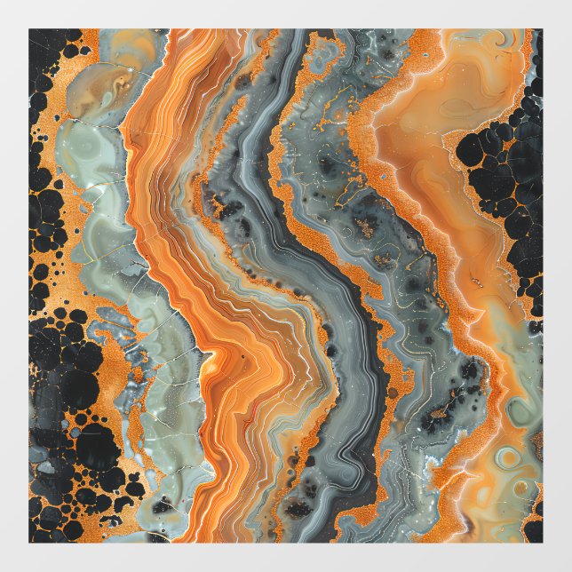 Geode Window Clying Fensteraufkleber (Blatt)