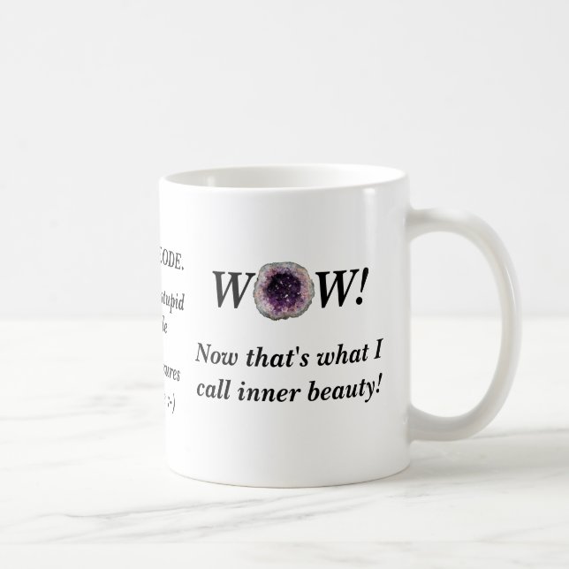 Geodes sont une métaphore pour la tasse intérieure (Droite)