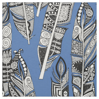 Geofedern blau stoff