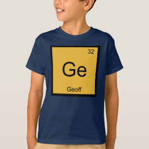 Geoff Name Chemie Element Periodensystem T-Shirt