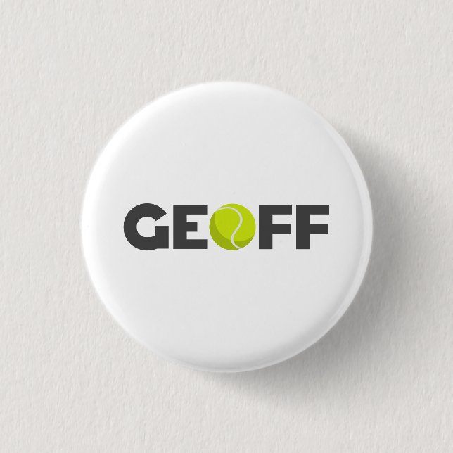 Geoff Tennis Button (Vorderseite)