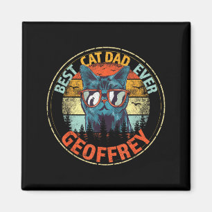 Geoffrey Cat Dad Ever Lustiger Name Magnet
