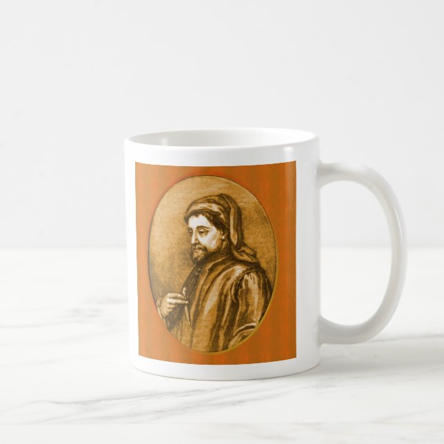 Geoffrey Chaucer Kaffeetasse (Rechts)