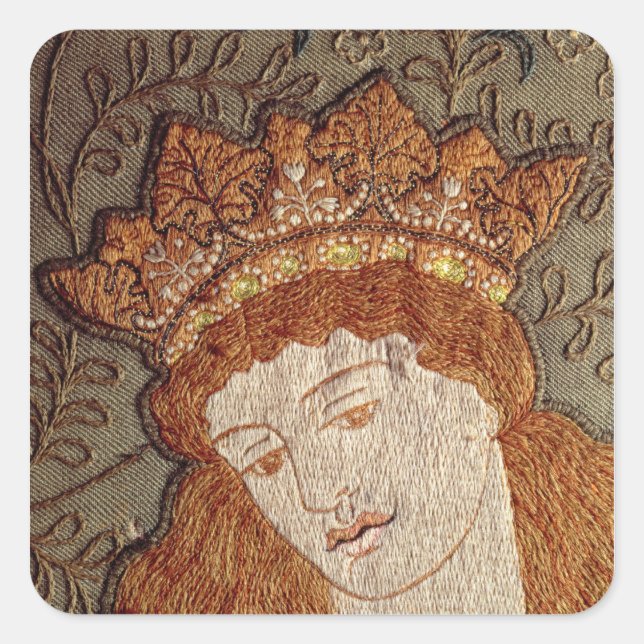 Geoffrey Chaucer's 'Legend of Good Women' Quadratischer Aufkleber (Vorderseite)