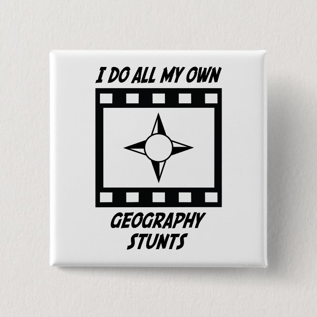 Geografie-Bremsungen Button (Vorderseite)