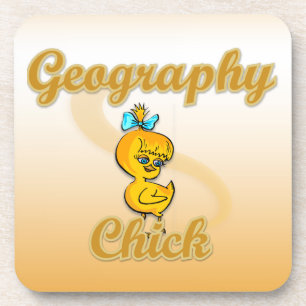 Geografie Chick Getränkeuntersetzer