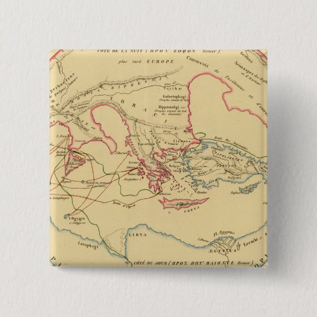 Geografie der Grecs-Primitive Button (Vorderseite)