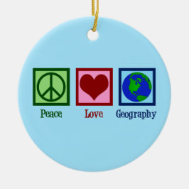 Geografie der Liebe Keramik Ornament