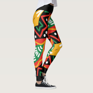 Geografie der schwarzen Geschichte Leggings