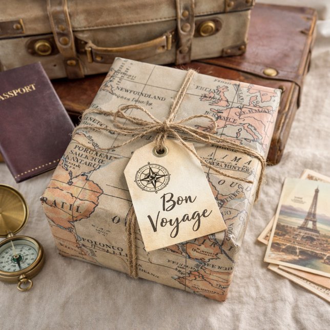 Geografie der Weltkarte  Geschenkpapier (Von Creator hochgeladen)