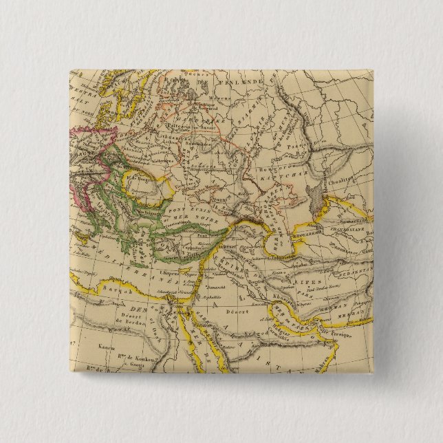 Geografie des Mittelalters Button (Vorderseite)