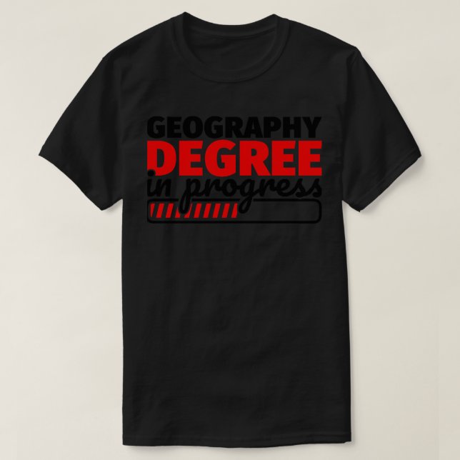 Geografie-Grad im Gange T-Shirt (Design vorne)