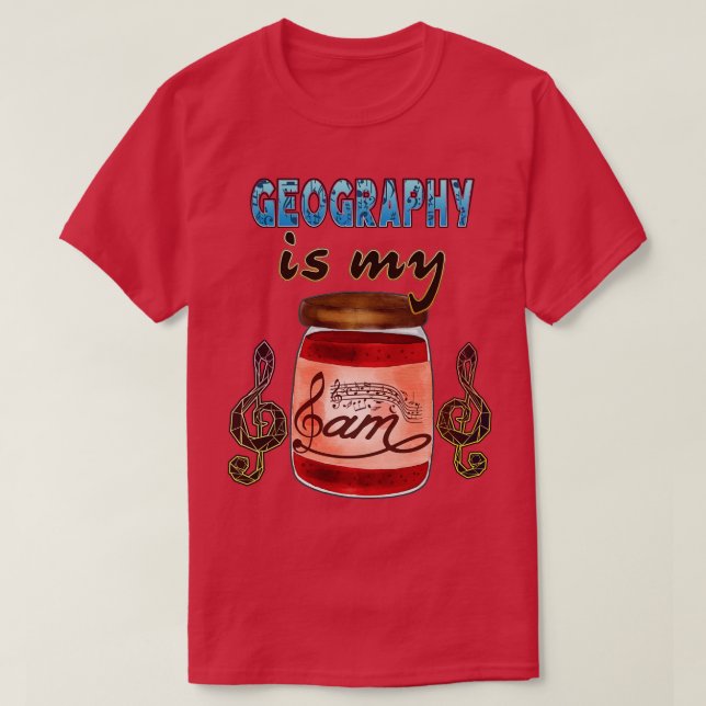 Geografie ist mein Jam 2 T-Shirt (Design vorne)