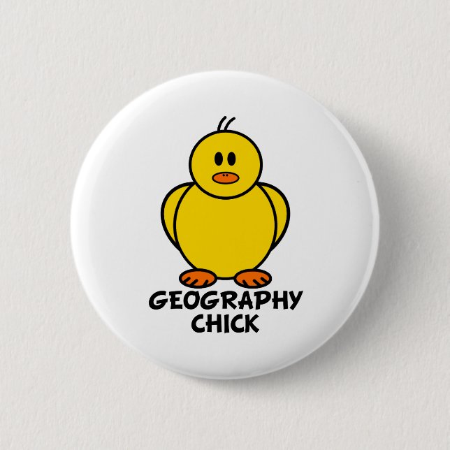 Geografie-Küken Button (Vorderseite)