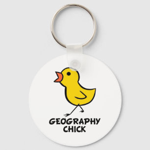 Geografie-Küken-Schlüsselanhänger Schlüsselanhänger