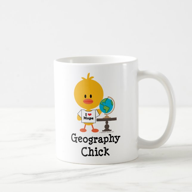 Geografie-Küken-Tasse Kaffeetasse (Rechts)