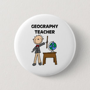 Geografie-Lehrer Button