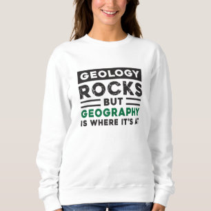 Geografie Lehrer Funny World gibt Geschenk Idee Sweatshirt