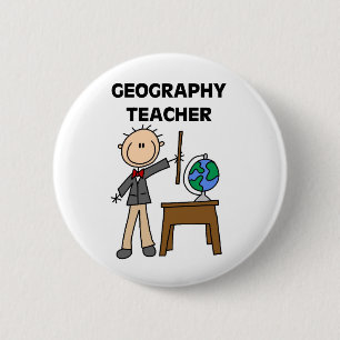 GEOGRAFIE-LEHRER T-Shirts und Geschenke Button