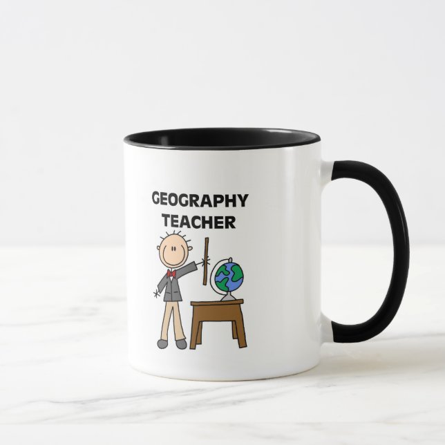 GEOGRAFIE-LEHRER T-Shirts und Geschenke Tasse (Rechts)