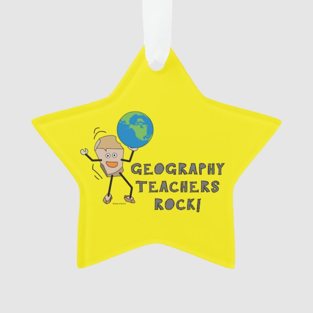 Geografie Lehrerrock Ornament (Vorderseite)