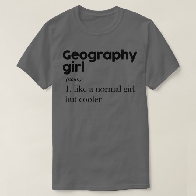 Geografie Mädchen 2 T-Shirt (Design vorne)